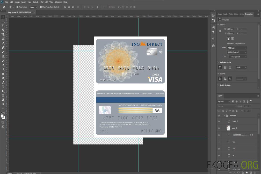 Australie Carte visa bancaire directe ING template Australie Carte visa bancaire directe ING template
